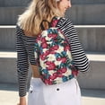 thumbnail image 7 of Balery Beautiful Flower Vintage Canvas Backpack for Men and Women - Large Capacity, Durable Travel Laptop Bag for School, Work, Hiking, and Outdoor Activities, 7 of 7