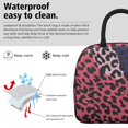 thumbnail image 3 of Womens Pink and Black Of Leopard Print Lunch Box for Work,Insulated Lunch Bag for Women,Loncheras Para Mujer,Leakproof Adult Lunch Bag for Work,Beach,Travel,Picnic,Camping, 3 of 7