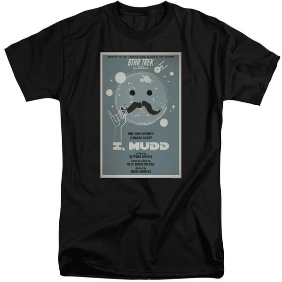 Star Trek Tos Episode 37 Adult Tall T-Shirt 18/1 T-Shirt Black