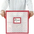 thumbnail image 2 of Plastic Christmas Ornament Storage Box 4 Tray Customizable Divider Dust-Proof, 2 of 7
