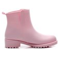 thumbnail image 4 of Boots for Women Verugu Western Cowboy Low Heel Comfort Bootie Ankle Boots for Women Style Snow Boots Women's Non-Slip Rain Boots Outdoor Rubber Water Shoes Pink 38, 4 of 6