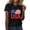 ZD Black T-Shirts, variant on Htigea Women's Crew Neck Short Sleeve Tshirts Cotton Daisy Graphic Tees Lightweight Summer Casual T-Shirts Outdoor Active Tops White,L