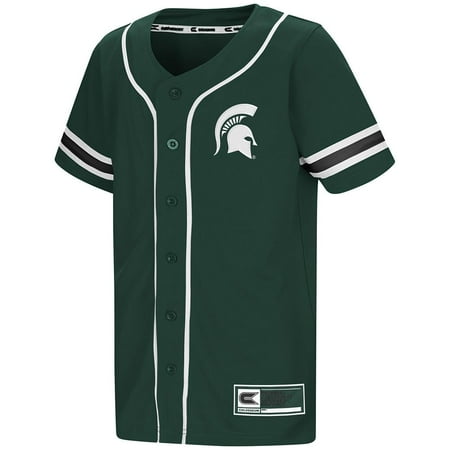 State Baseball Jersey - Youth Michigan State Spartans Baseball Jersey - S