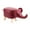 Red, variant on Animal Footstool, Upholstered Ottoman, Soft Creative Padded Cushion Pouffe Chair Foot Rest for Nursery, Living Room, Playroom Pink