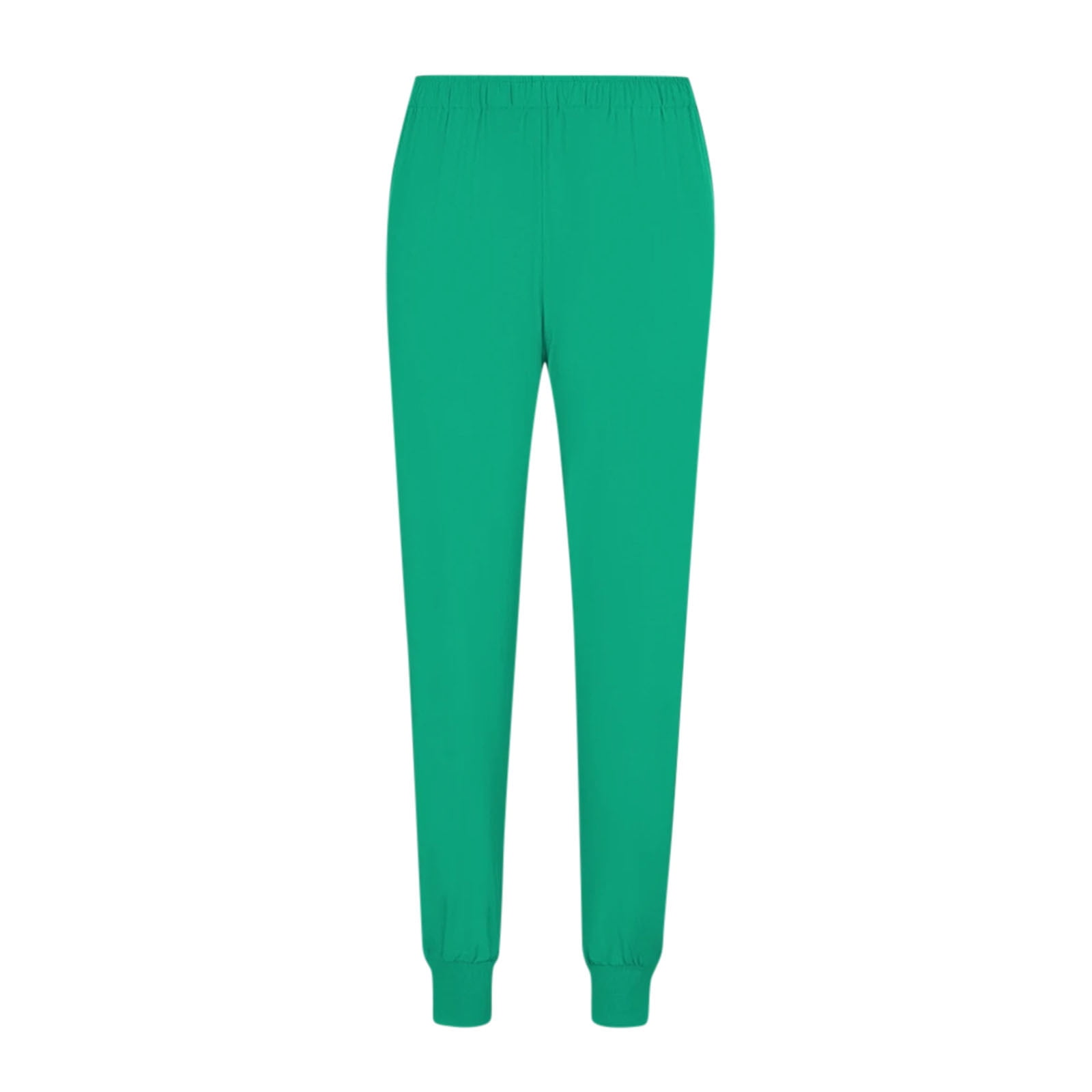 Women Athletic Scrub Set - Stretch V-Neck Top & Multi-Pocket Cargo Joggers, Easy Care Comfortable Nursing Workwear