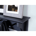 thumbnail image 6 of Ballucci Wall Coat Rack Shelf, Entryway Floating Shelf Rack, 5 Pegs, 24", Black, 6 of 9