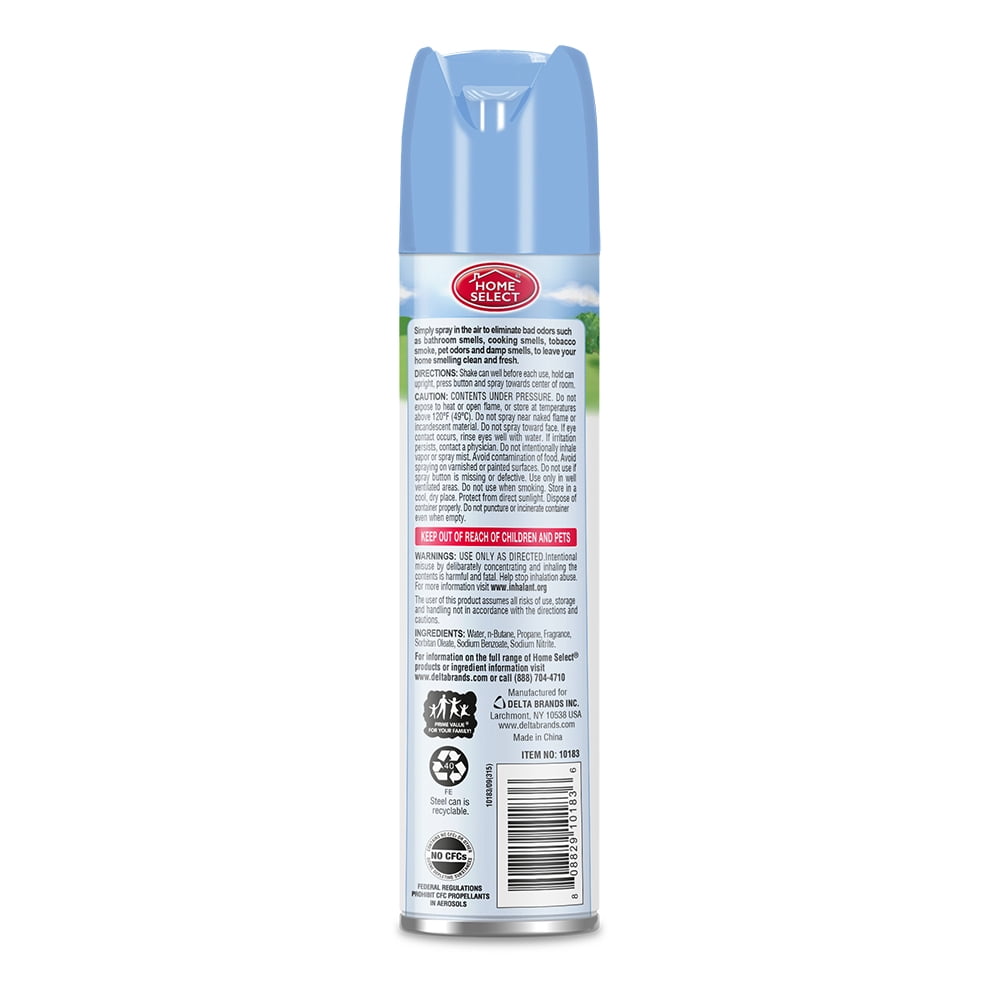 Home Select Aerosol Odor Neutralizer, Fresh Linen, 10 Oz