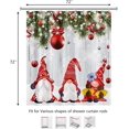 thumbnail image 4 of Christmas Shower Curtain,Merry Christmas Shower Curtain-Gnome Shower Curtain 3D Wood Snow Christmas Bathroom Decor Holiday Decorations Waterproof Polyester Fabric 72" X 72", 4 of 6