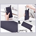 thumbnail image 6 of Portable Glasses Pouch, Faux Leather Sunglasses Case with Key Ring, Soft Eyeglass Holder Sleeve, Hanging Eyewear Organizer for Travel, Work, and Everyday Use, 6 of 6