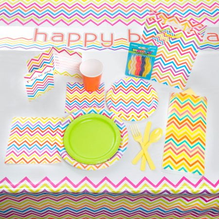 Rainbow Chevron Party Supplies