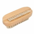 thumbnail image 3 of Cepillo de Matorral de Unas, Cepillo de Limpieza de Unas de Doble Cara Extracción de Tierra Exfoliante de la Piel Muerta de Madera., 3 of 7