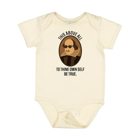 

Inktastic To Thine Own Self Be True Shakespeare Gift Baby Boy or Baby Girl Bodysuit