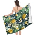 thumbnail image 3 of Yibo Pineapple Theme Bath Towel Sand-Free Quick Dry Pool Towel Ultra Absorbent Lightweight Shower Towel for Bathroom Outdoor Swimming, 3 of 9