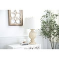 thumbnail image 3 of DecMode 28" Light Brown Table Lamp with White Linen Shade (2 Count), 3 of 8
