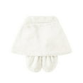 thumbnail image 4 of SUXIAN Women's Winter Shawl Elegant for Wedding Bride and Formal Occasions White L, 4 of 7