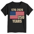 thumbnail image 5 of mgoYE Girls Boy's American 250th Anniversary Printed Casual Sweatshirt 250 Years 1776–2026 Patriotic Shirt 250th Anniversary USA Shirt Crew Neck(Black,7-8 Years), 5 of 5