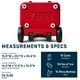 thumbnail image 4 of Cooler YETI Roadie de 48 ruedas con mango retráctil, color rojo, 4 of 8