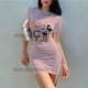 thumbnail image 1 of Vestido ajustado de manga corta para mujer, conjunto bonito y Sexy, trajes a la moda para mujer, trajes sexys para mujer de minnie mouse 2024, 1 of 5