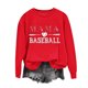 thumbnail image 4 of Camiseta con Capucha Suelta de Moda Impresa de Manga Larga para las Mujeres, Camisetas de Manga Larga para las Mujeres Túnica de Cuello Redondo Casual para Leggings, 4 of 5