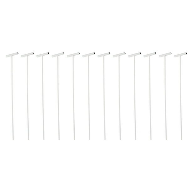12 unids Puertas de pájaro Barras de hierro Cortinas de puerta Cortinas de hierro Barras extraíbles Polones de paloma (Plata)