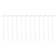 thumbnail image 1 of 12 unids Puertas de pájaro Barras de hierro Cortinas de puerta Cortinas de hierro Barras extraíbles Polones de paloma (Plata), 1 of 7
