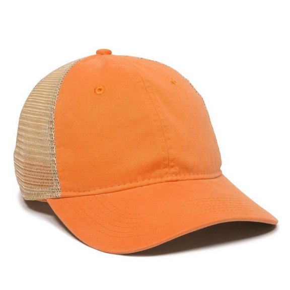 Outdoor Cap PWT-200M Tea-Stained Mesh Back-Orange/Tea Stain