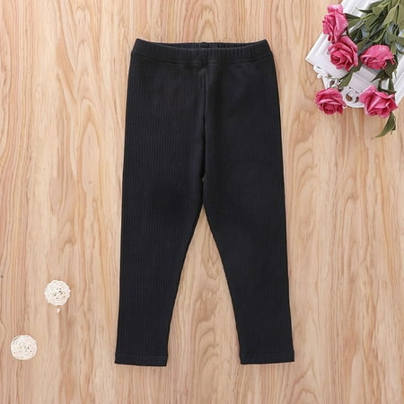 

Hunpta Toddler Girls Mid-Waist Pants Long Yoga Leggings Soild Sports Fitness Baby Kids Girls Pants