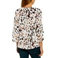 thumbnail image 4 of luvamia Dressy Summer Blouses for Women Sexy V Neck 3/4 Flowy Sleeve Tops Casual Size S, 4 of 8