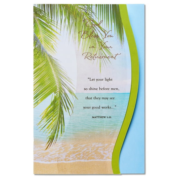 American Greetings Religious Retirement Card With Foil Walmart Com