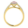 thumbnail image 2 of Aonejewelry 0.80 Ct. Morganite and Diamond Bridal Set in 10K Yellow Gold, 2 of 4