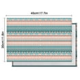 thumbnail image 5 of Boho Chic Artistic Flax Placemats Set of 6, 12x18 Inch Washable Tribal Vintage Table Mats, Rustic Ethnic Decor for Nordic Farmhouse Dining Room or Kitchen Table, 5 of 5