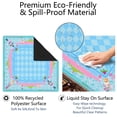 thumbnail image 4 of Blue Mahjong Mat for Table, 31.5*31.5in Anti Slip American Mahjong Table Cloth, Noise Reduction, Neoprene Mah jongg Mat with Carrying Bag & 3 Dices, Mahjong Accessories Gift for Board Tile Games Mats, 4 of 7
