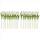 thumbnail image 3 of 20 Piezas Blancas 13.8 Pulgadas Flores de Tulipanes Artificiales para la DecoracióN Del Partido, Hogar Boda, 3 of 5