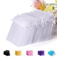 thumbnail image 2 of CUITING 50pcs Organza Drawstring Bags - 5x7 Inches Sheer Organza - For Jewelry Storage & Gift Packaging - Perfect for Christmas  Halloween  Weddings  Birthdays - Ideal Gift for Mom  Dad, 2 of 7
