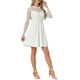 thumbnail image 4 of Vestido de cóctel gótico de manga larga de malla transparente para mujer INSPIRE CHIC, mini vestido XL blanco, 4 of 7
