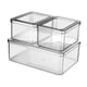 thumbnail image 1 of Recipiente transparente para almacenar alimentos, conserva la fruta fresca y sirve para guardarlo en el refrigerador. Establecer A, 1 of 9