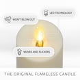 thumbnail image 3 of Vela LED sin llama Luminara Outdoor Slim Pillar Ivory 2x4,5 cm, 3 of 9