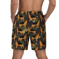 thumbnail image 4 of Daiia German Shepherd Dog Mens Swim Trunks Swim Shorts Quick Dry Swim Shorts with Mesh Lining Pockets-Large, 4 of 9