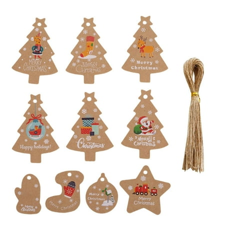 

WIQUOKETT Fall Decorations for Home Christmas Tree Decorations Hanging On Christmas Tree Decoration Christmas Day Party Christmas Tree Hanging Cards Painted Kraft Hanging Tags Fall Decor Indoor