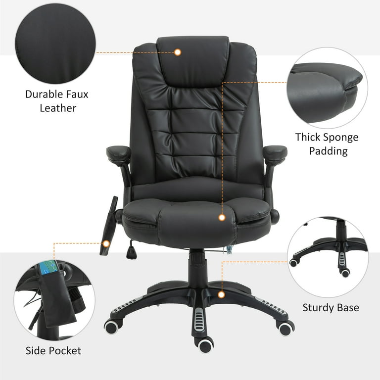 Homcom heated ergonomic massage chair sale