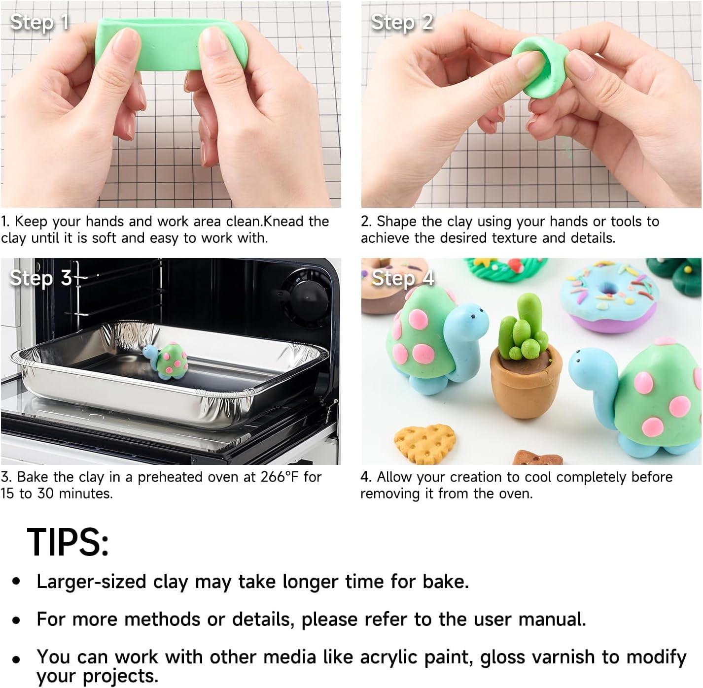 Polymer Clay, Shuttle Art 82 Colors Oven Bake Modeling Clay, Creative Clay Kit with 19 Clay Tools and 16 Kinds of Accessories, Non-Toxic, Non-Sticky, Ideal DIY Art Craft Clay Gift