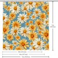 thumbnail image 6 of Little Daisy Printed Waterproof Shower Curtain Set with Hooks for Bathroom Decoration - Curtain Sets Included, 6 of 6