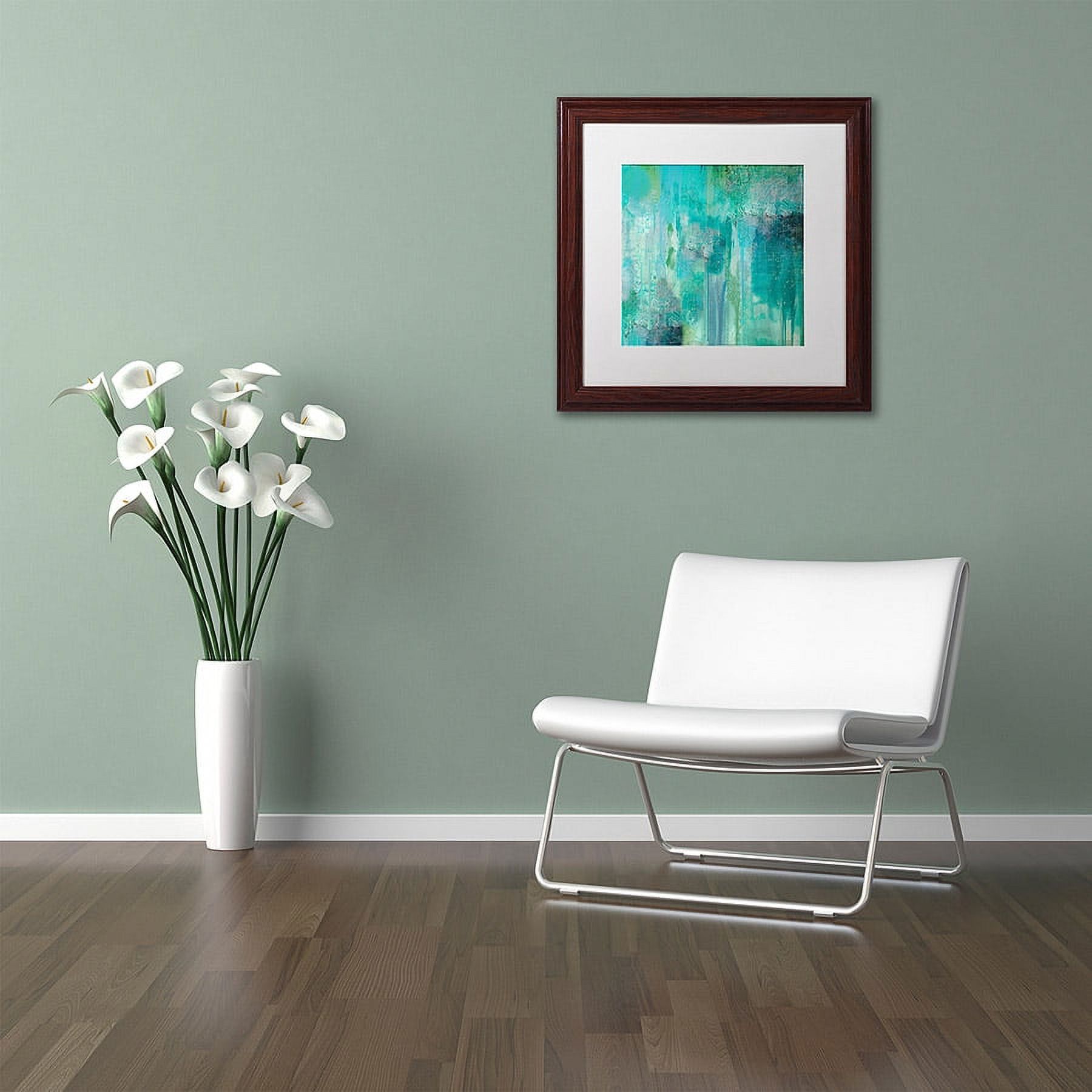 Color Bakery 'Aqua Circumstance II' Matted Framed Art