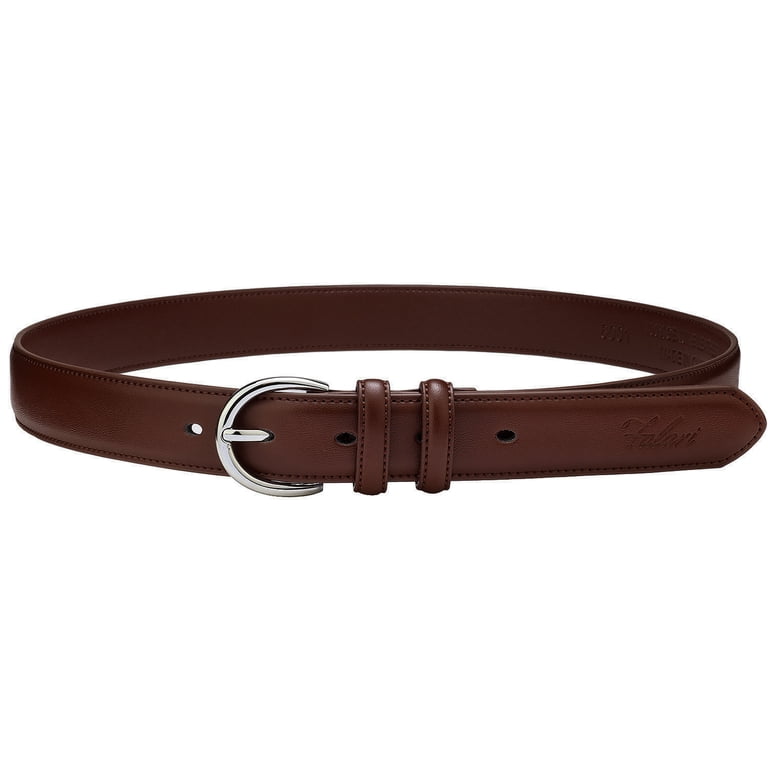 Falari Women's Genuine Leather Fashion Belt, Dark Brown photo 3