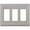 Satin Nickel, variant on Amerelle 94RRRN Continental Wallplate, 3 Rocker, Cast Metal, Satin Nickel, 1-Pack