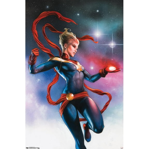 Marvel Cinematic Universe - Captain Marvel - Stars Wall Poster, 22.375" x 34"