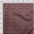 thumbnail image 3 of oneOone Cotton Silk Maroon Fabric African Aztech Craft Projects Decor Fabric Printed By The Yard 42 Inch Wide, 3 of 4