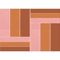 thumbnail image 1 of Ahgly Company Indoor Rectangle Patterned Orange Red Orange Area Rugs, 6' x 9', 1 of 6