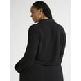 thumbnail image 3 of Sofia Jeans Women's and Women's Plus Utility Blouse with Long Sleeves, Sizes XS-4X, 3 of 5