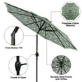 thumbnail image 5 of Mainstays 9' Monstera Palm Crank Lift and 3 Position Tilt Patio Umbrella, 5 of 6
